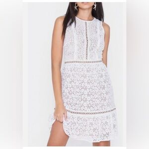 Michael Kors White Lace Mini Dress